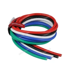 8 Gauge Silicone Wire Kit 5 Color 200 deg C 600V Total 25 ft Each Color 5 ft