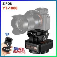 US ZIFON YT-1000 Pan Tilt Auto Motorized Rotating Panoramic Head Remote Control