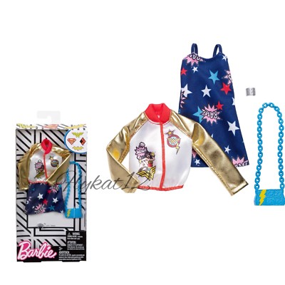 2018 Barbie DC Comics Super Hero Wonder Woman Fashion Pack
