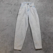 Vintage Bojo One World Denim Jeans Womens 28x32 High Waist Western Bareback Acid