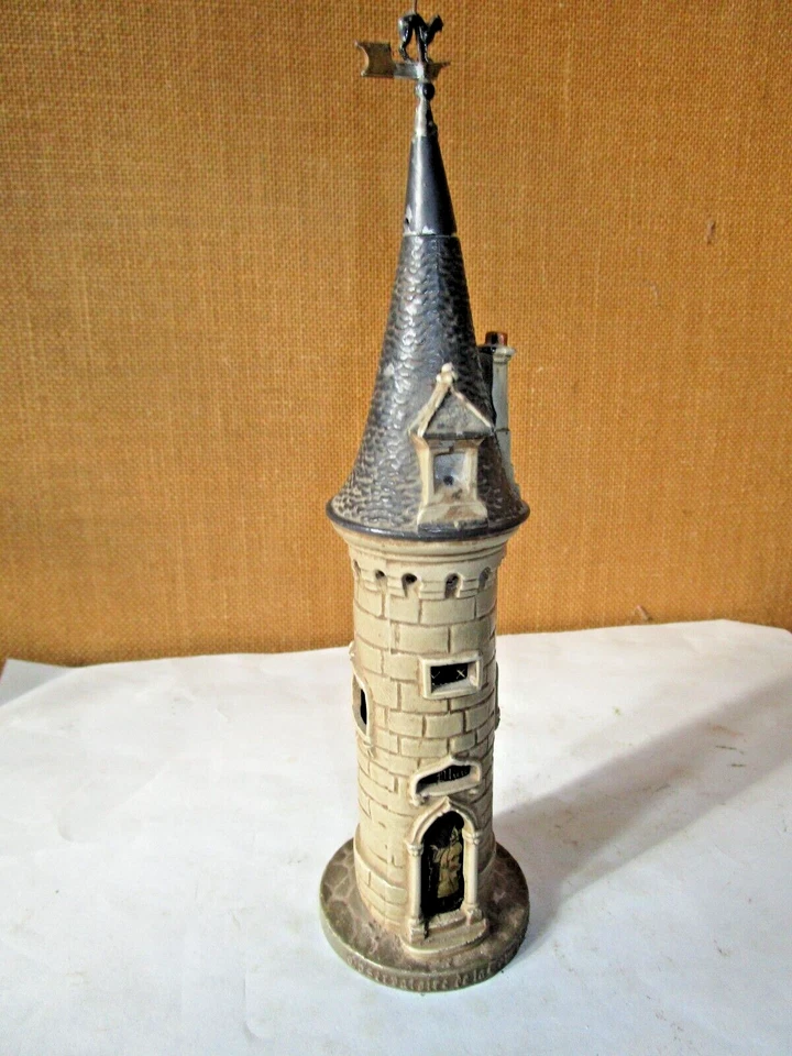 Hygromètre ancien "L'observatoire de la tour pointue" en métal - Photo 2/4