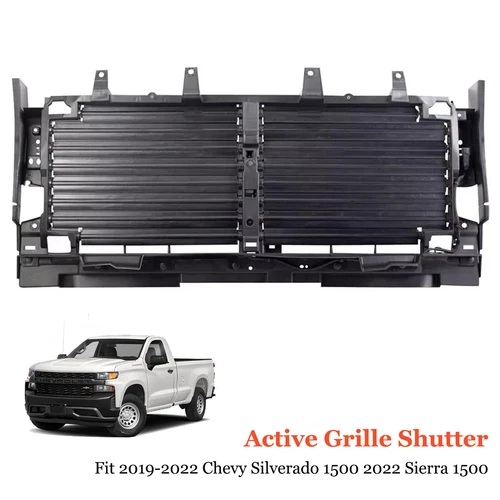 Active Grille Shutter For Chevrolet Silverado 1500 5.3L and 6.2L 2019-2022 BLACK - Bild 1 von 9