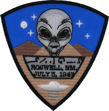 Roswell New Mexico Alien Patch- 3.5x3.6 inch - P7770