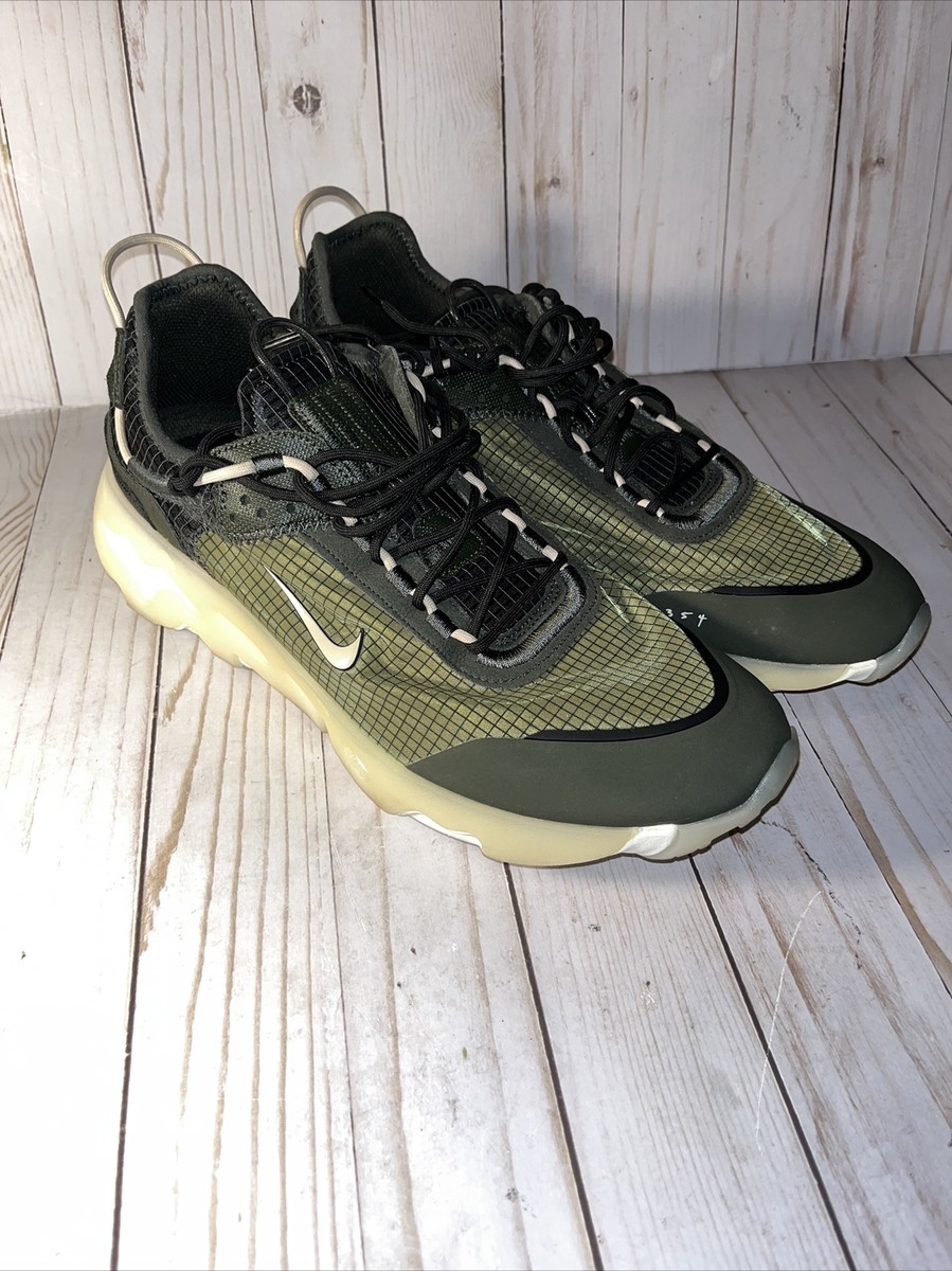 Nike React Live Sequoia Green White Running Shoes CV1772-300  display picture 3