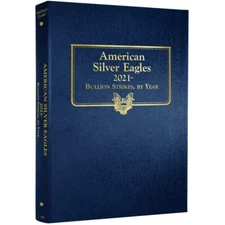 New Silver Eagle Coin Album 2021 2024 ASE Collection Whitman 4898 w Blank Page