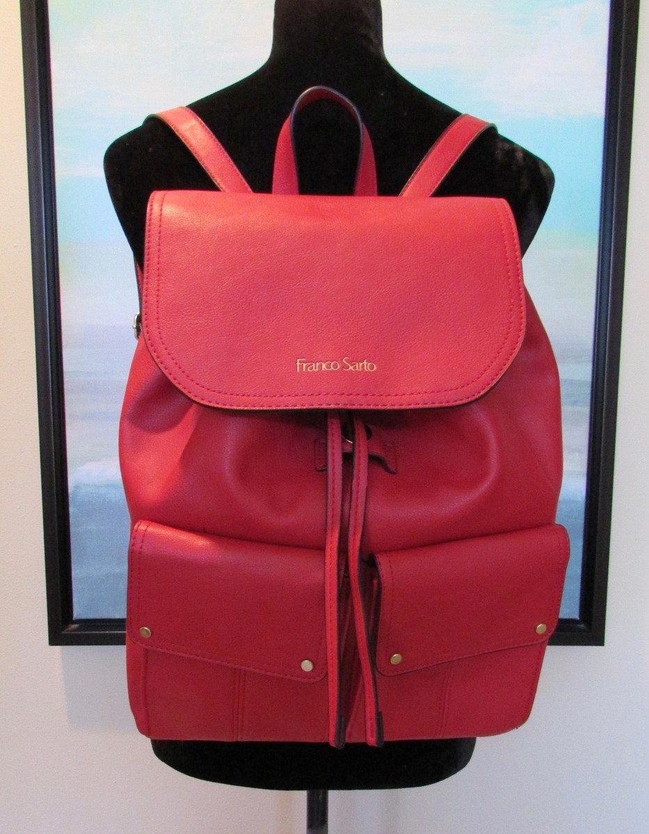 NEW Franco Sarto Red JOSLYN Back Pack Sold Out | eBay display picture 3