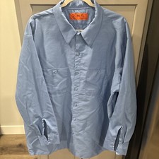 Softwear Work Shirt Men  s Size 3XL RG Blue Button Front Pockets