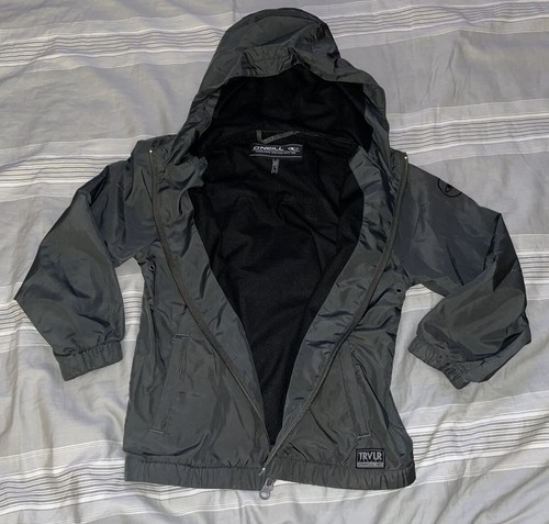 O’Neill Jacket Gray Full Zip Trvlr Series Hooded Windbreaker Boys Large 7 - Picture 5 of 12