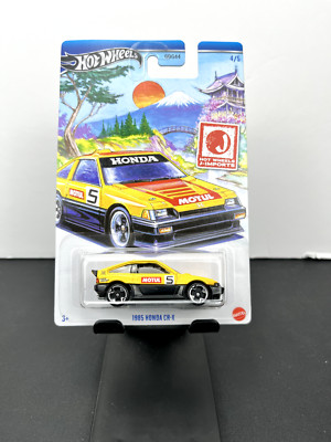 Hot Wheels 2024 Silver Series J-Imports 1985 Honda CR-X Yellow 4/5