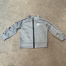 Nike Infant Gray Track Jacket Size 12 Months Full Zip Very Good Condition
