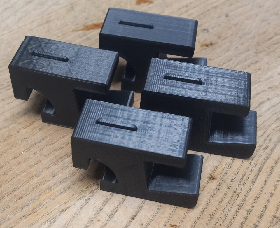 4 hinges (2 sets!) for Dual Turntable Dust Cover United Audio 1209, 1210, 1211.. - Image 2 of 4