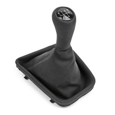 Pomello Leva del Cambio per BMW 3rd Series E46 5 Marce Nero Pelle con Cuffia