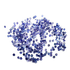 Natural Iolite Round Cut Drilled Loose Gemstone Lot 59 Pcs 3 MM 10 CT