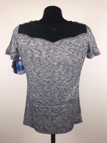 Women's Gameday Couture Gray Lace Texas Tech Red Raiders Sequin S/S Tee NWT S - Picture 5 of 5
