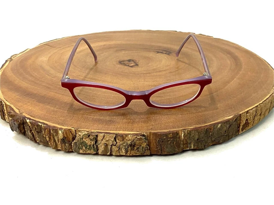 Anne et Valentin Eyeglasses Frames Lunettes Red Full Rim Cat Eye Made in France - Image 2 of 4