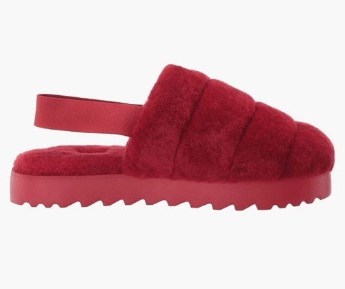 UGG Super Fluff Women’s Size 7 Slippers in Ribbon Red NEW - Picture 4 of 4
