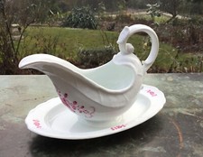 Meissen exklusive Prunk Sauciere Indisch Purpur 1.Wahl 1924-1934