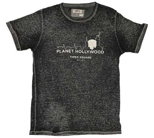 T-shirt Planet Hollywood Las Vegas 2000 – Taille L, Gris, Manches Courtes, Occasion En Très Bon état