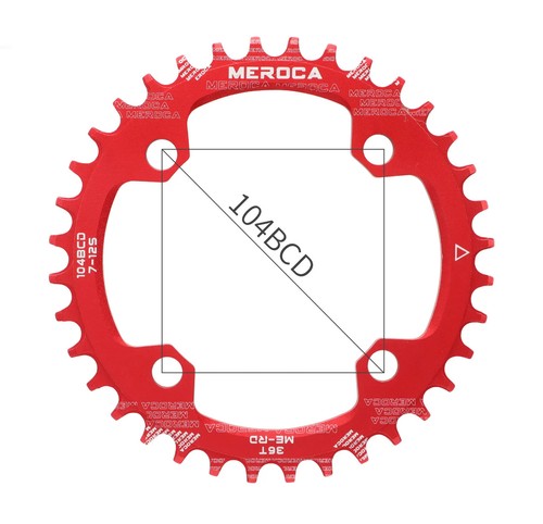 104BCD MTB Chainring Round Narrow Wide 32T 34T 36T 38T Mountain Bike Chainwheel - Picture 16 of 31