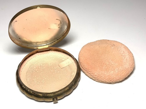 Vintage Dorset 5th Avenue 1940's-50’s Gold Tone Makeup Compact Ballerina - Picture 10 of 12