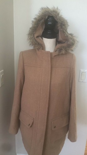 J Crew Women's Warm Coat Camel Color 
