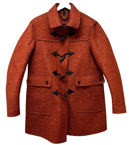 Burberry★素敵!Fringed Jacquard Blanket Jacket Burberry Prorsum Navy Fringed Jacquard Herringbone Blanket