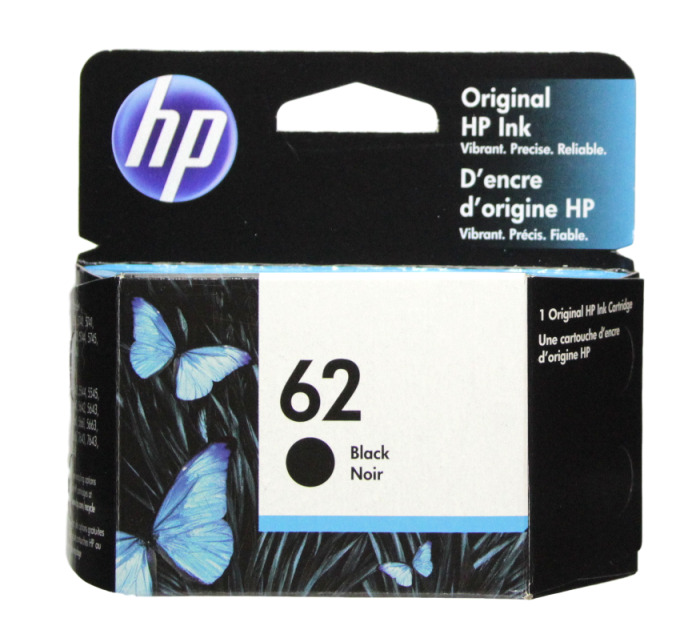 HP 62 Black Ink Cartridge 62 C2P04AN NEW GENUINE