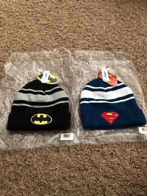 Old Navy Batman Superman Winter Hat Size Large