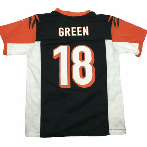 Nike NFL Football Jersey Short Sleeve Bengals (Tigers) Black Orange White - Picture 2 of 7