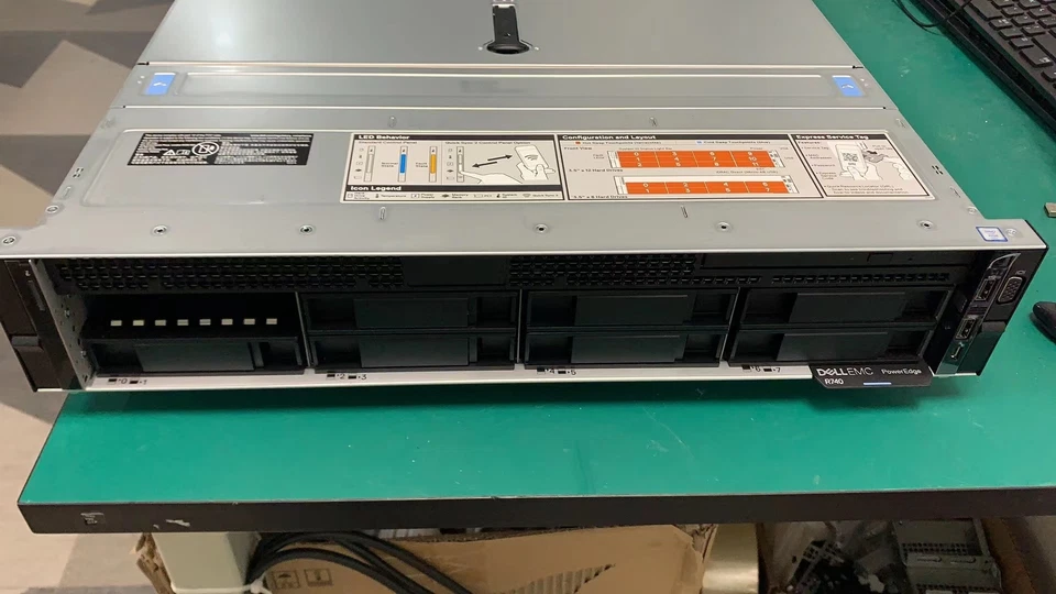 DELL PowerEdge R740 Rack Server 2X4210R 64Gb 3X4T H730P-2G Original guide rail - Image 3 of 3