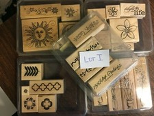 STAMPIN' UP STAMP SETS NEW USED RETIRED RUBBER WOOD MOUNTED- YOU CHOOSE I