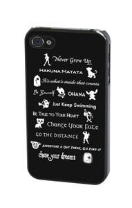 Walt Disney Lessons Life Quotes Peter Pan Lilo And Stitch Phone Case