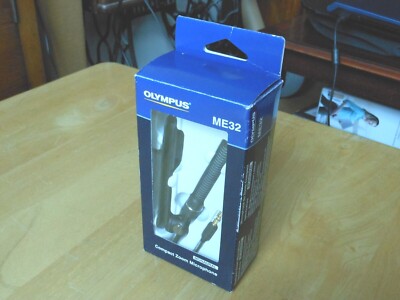 Olympus ME32 kabelgebundenes kompaktes Zoom Mikrofon neu im Karton + Zubehör, nie benutzt 