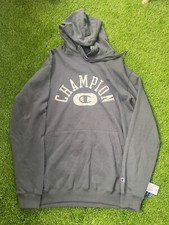 CHAMPION MENS BIG AND TALL LOGO DARK GRAY HOODIE SIZE XL-TALL NWT 55