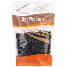 Hard Wax Beans for Face, Underarms, Bikini Hair Remover 10.6 oz (Black)