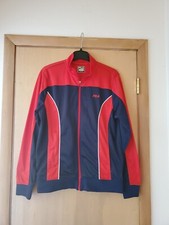 FILA RED WHITE BLUE FULL ZIP TRACK JACKET SIZE MEDIUM