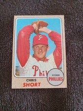 1968 Topps Chris Short Philadelphia Phillies Baseball Card #139