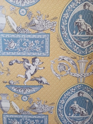 X2 Rotoli Carta da Parati Collezione Toile SANDERSON Neo Classica 47-63235 Romana Ocra - Foto 10 di 17