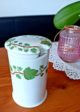 ⭐Porcelain de Paris France Kubek do czyszczenia zębów z pokrywką Bluszcz Rangi Porcelana ⭐