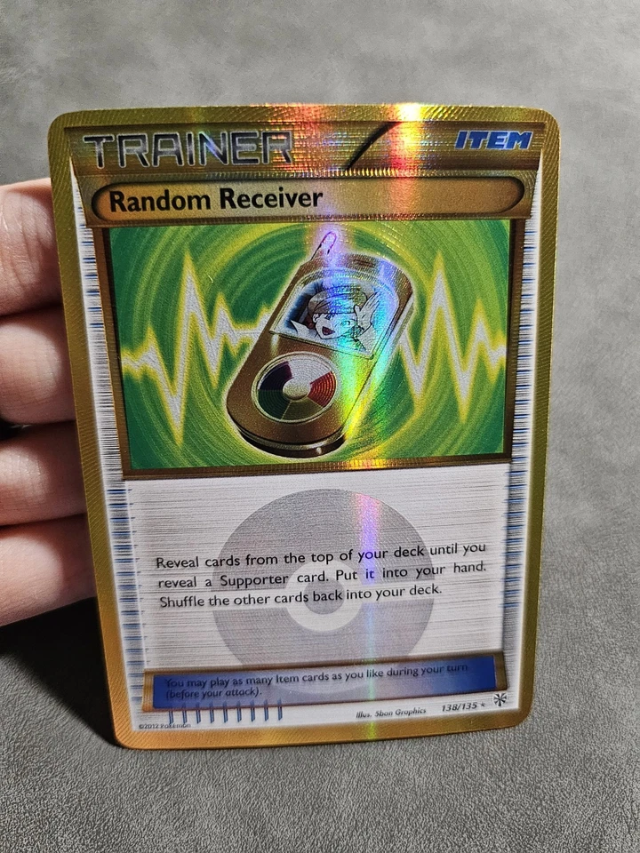 Pokémon TCG Random Receiver 138/135 Gold Secret Rare - BW Plasma Storm - LP - Image 2 of 4
