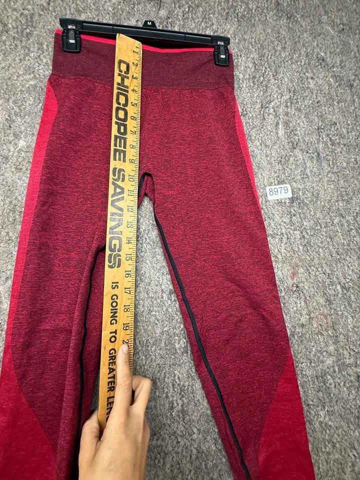 Leggings Victorias Secret ROSA Yoga Sin Costuras 2 Tonos Rojo Talla M Foto 3 de 4