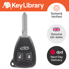 For Chrysler 300C 2005 2006 2007 2008 3 Button Remote Car Key Fob ID46 433Mhz