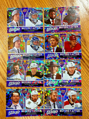 8 Card Lot of  2021-22 Upper Deck MVP Before and After Vasilevskiy, Stone ++
