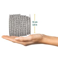 SeidenbäNder Kordel 6Mm X 10M Hellgrau ÖKo-Tex Halbach Basteln Dekoration