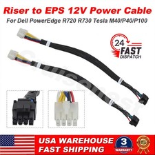 2PCS Server GPU Power Cable For Dell R720 R730 to Tesla P40 P100 EPS 12V Adapter
