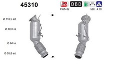 KATALYSATOR F�R BMW 5 (G30, F90), BMW 4 COUPE (F32, F82) - AS 45310