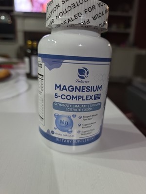 Magnesium 5-Complex Supplement with Vitamins & Herbal Extracts 120 Vegan Capsule