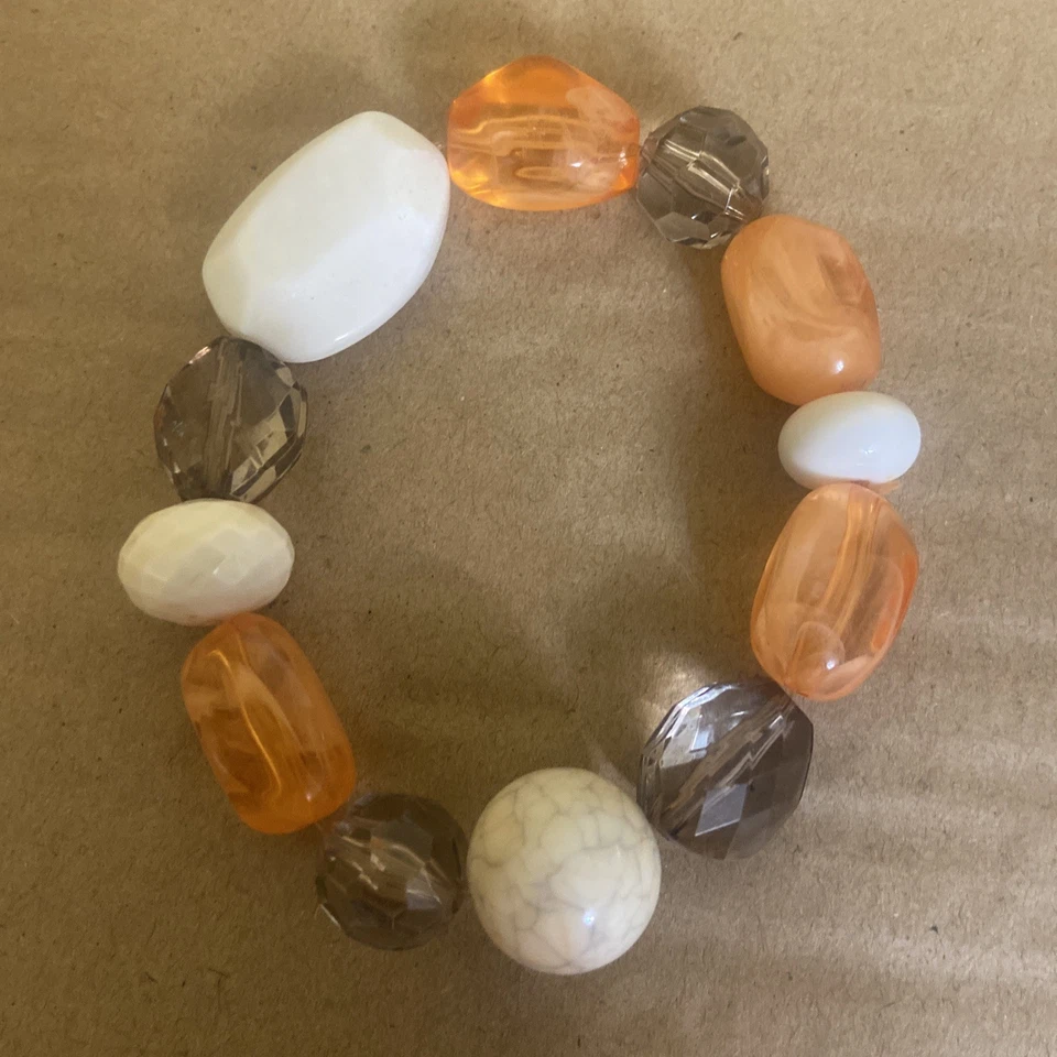 Juego de 3 piezas de joyería: madera, cuentas y cristal-2 collares y 1 pulsera Foto 4 de 4