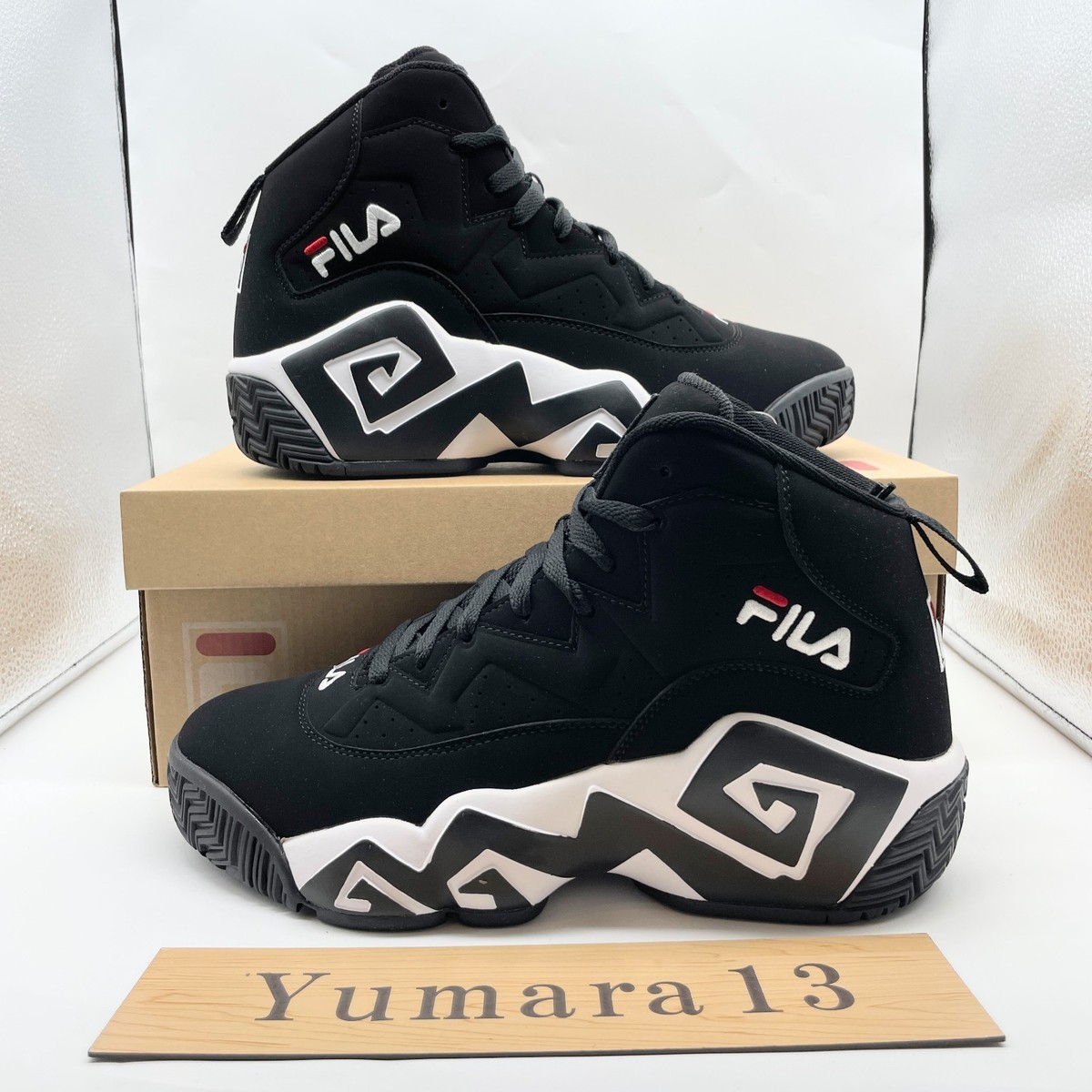 FILA MB FHE102001 ブラック ホワイト 29cm FILA MB Mashburn Basketball Black White FHE102001 Men's Size | eBay