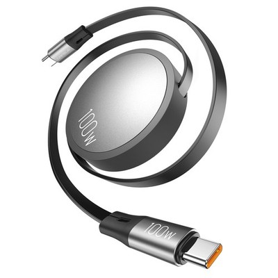 CAFELE 100W/2M USB C einziehbares Ladekabel, PD3.0 5A Schnellladen...